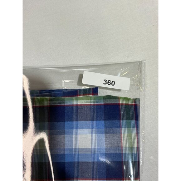 Roper Blue Plaid Short Sleeve Button-Up Shirt Men's Size L - 100% Cotton - Picture 9 of 9